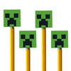 Unique MINECRAFT PENCIL TOPS (4 PK) Novelties 79423-UN