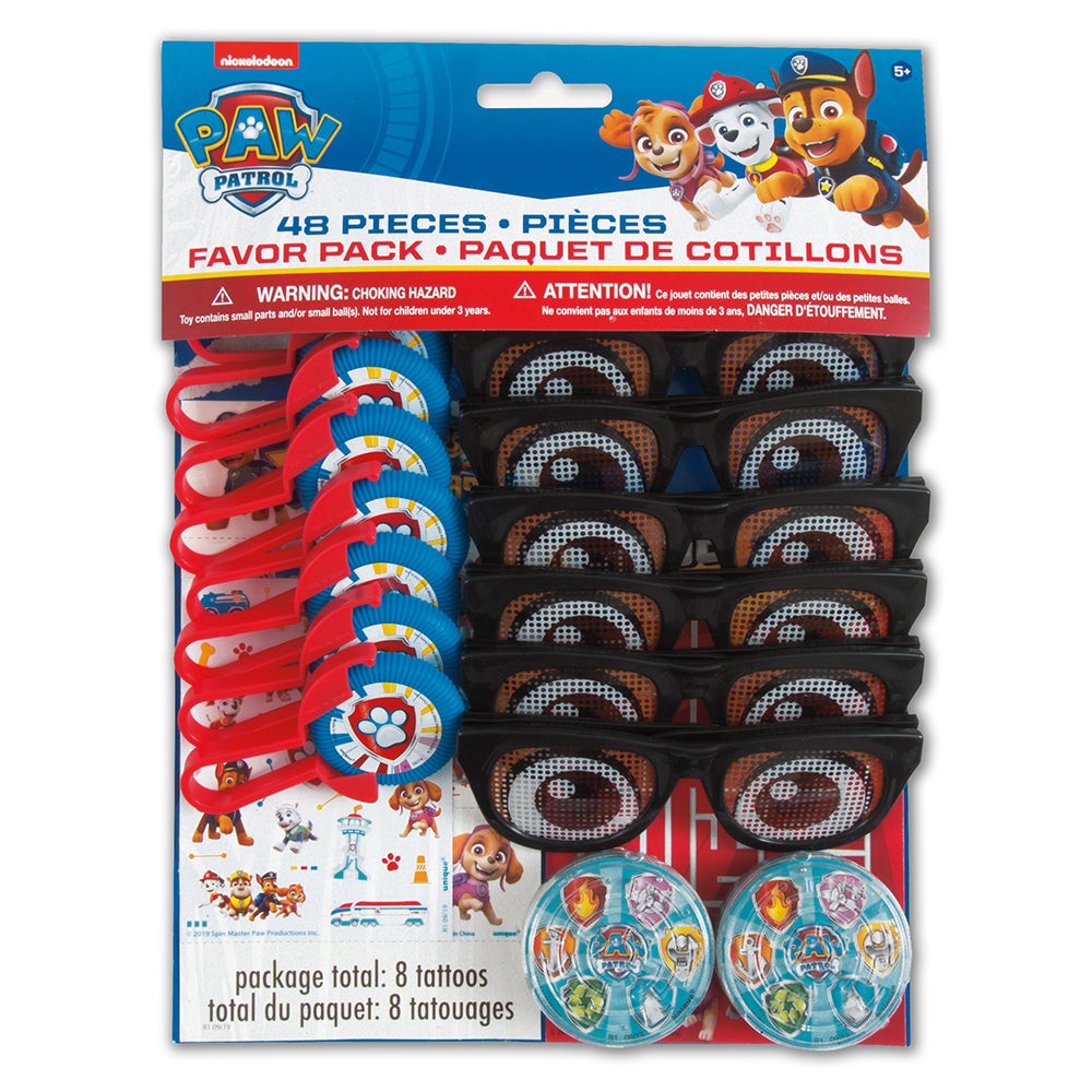 Unique PAW PATROL FAVOR PACK (48 PK) Favor Bags 77447-UN