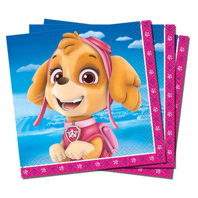 Unique PAW PATROL GIRL BEVERAGE NAPKINS (16 PK) Napkins 49101-UN