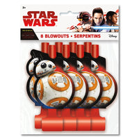 Unique STAR WARS EPISODE VIII BLOWOUTS (8 PK) Novelties 59422-UN