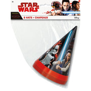 Unique STAR WARS EPISODE VIII PARTY HATS (8 PK) Party Hats 59431-UN