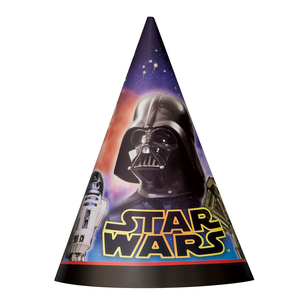 Unique STAR WARS PARTY HATS (8 PK) Party Hats 48298-UN