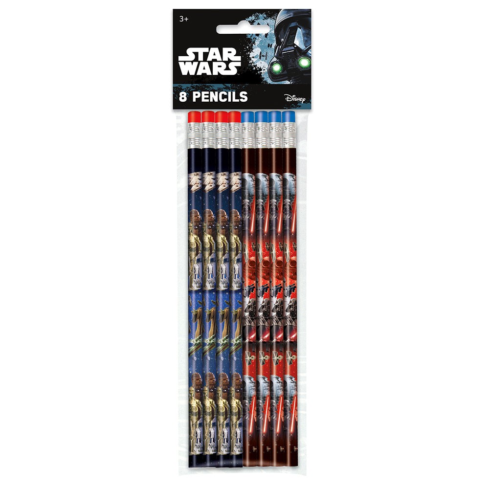 Unique STAR WARS PENCILS (8 PK) Novelties 48309-UN