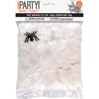 Unique STRETCHABLE SPIDER WEB WITH SPIDER Party Decor 8735-UN